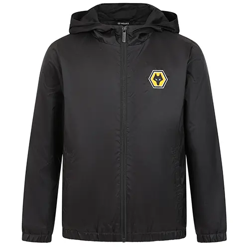 Wolves Fanshop | Essentials Shower Jacket – Black – Junior Wolves Merchandise Collection